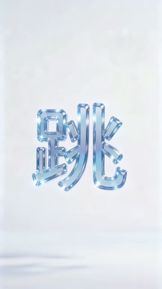 The character 跳 as it appears at the end of its animation