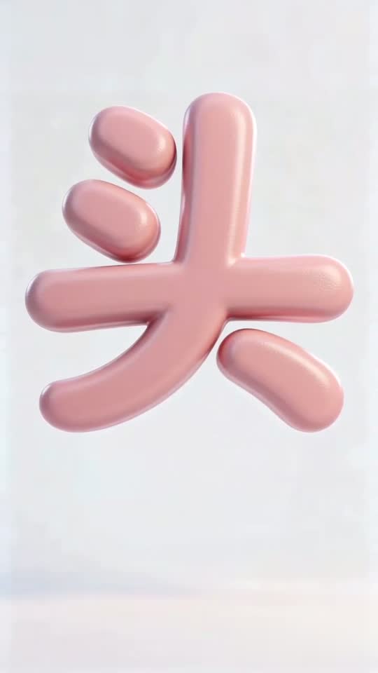The character 头 as it appears at the end of its animation