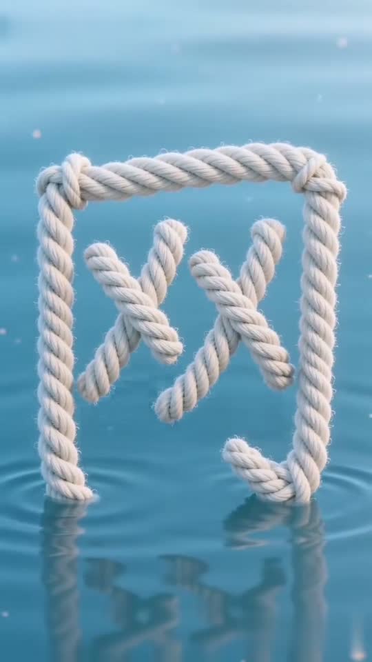 The character 网 as it appears at the end of its animation